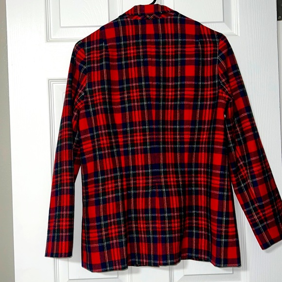 Pendleton Tartan Blazer Jacket Women Size Medium Relax Fit Plaid - Picture 4 of 15